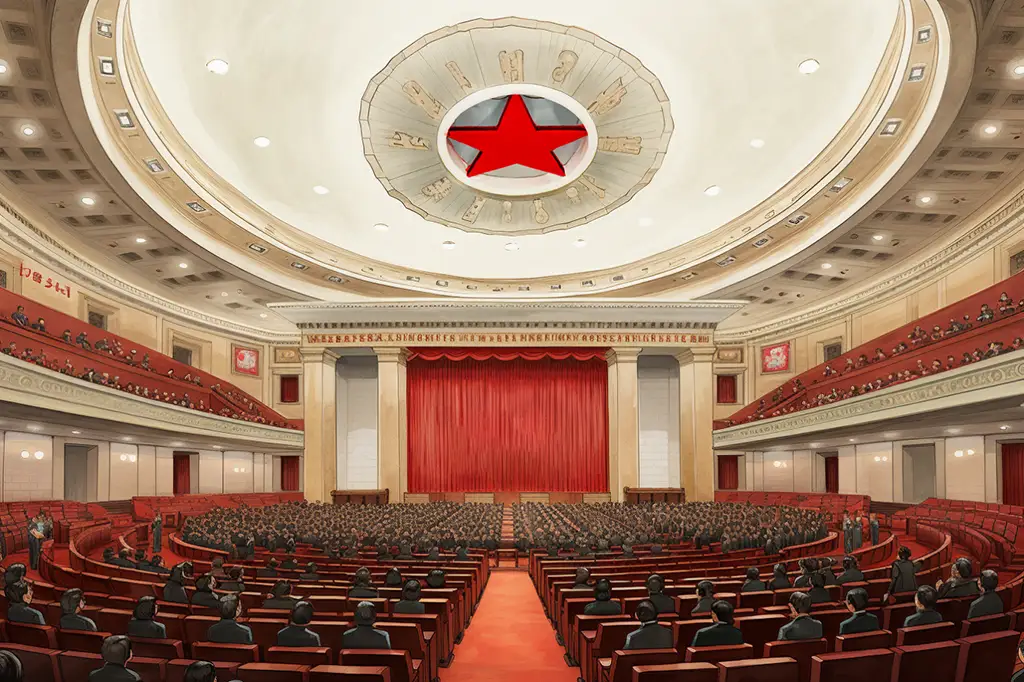 Illustration of the Great Hall of the People