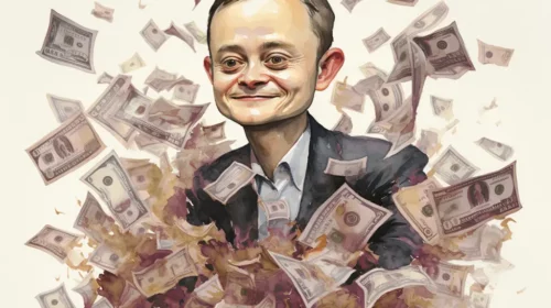 Illustration of Alibaba's Jack Ma