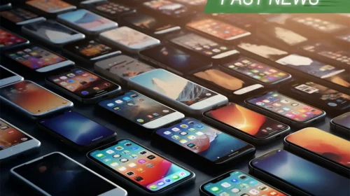 lots of used iPhones