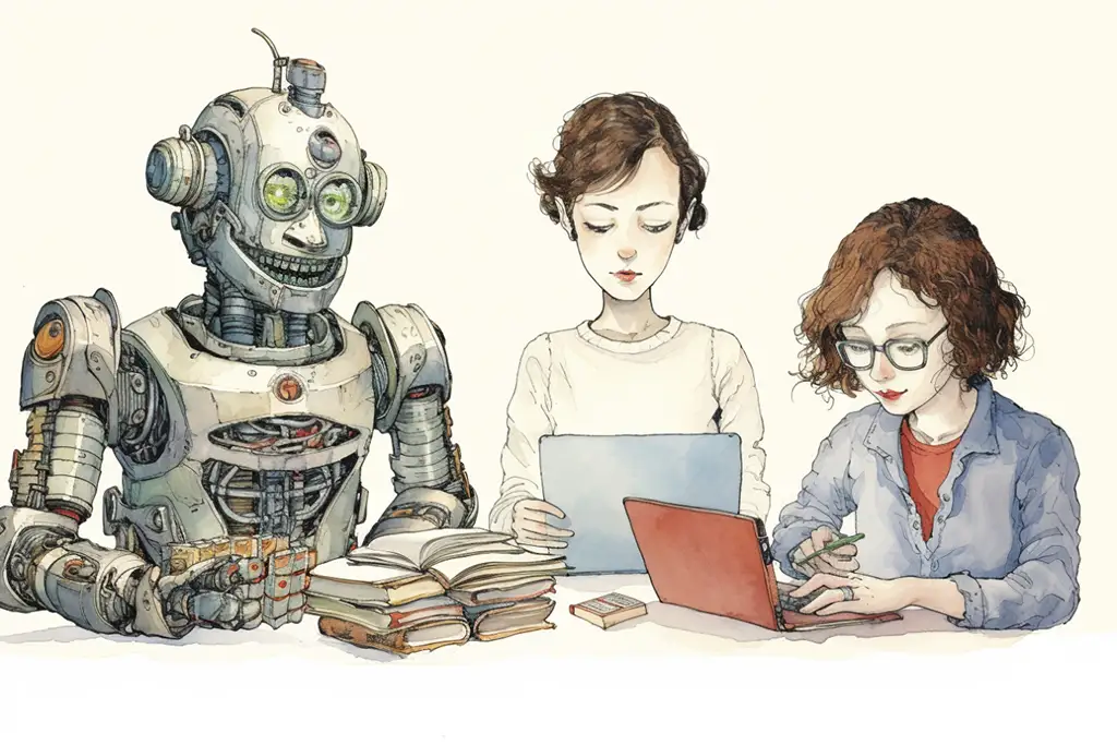 Illustration of a AI chatbot