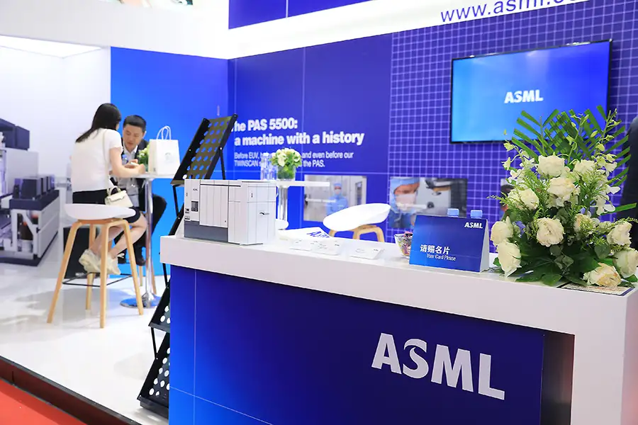 ASML booth in 2023 Shanghai International Semi-conductor Show