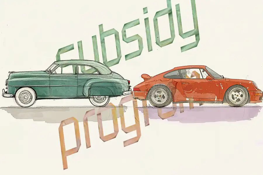 Illustration of China's NEV purchase subsidy program