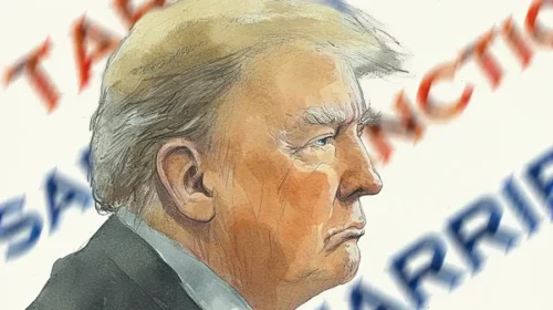 illustration of Donal Trump's China policy