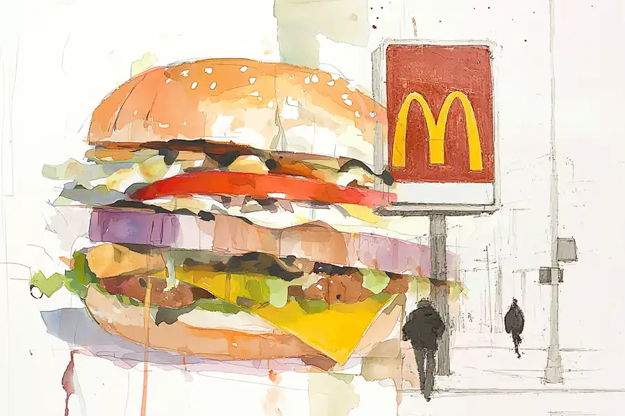 Illustration of McDonald's Big Mac