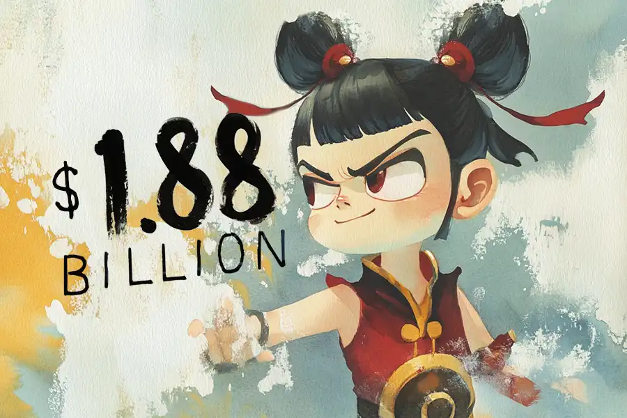 Illustration of Ne Zha's box office