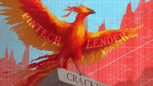 Illustration of the rebound of Chinese fintech lenders